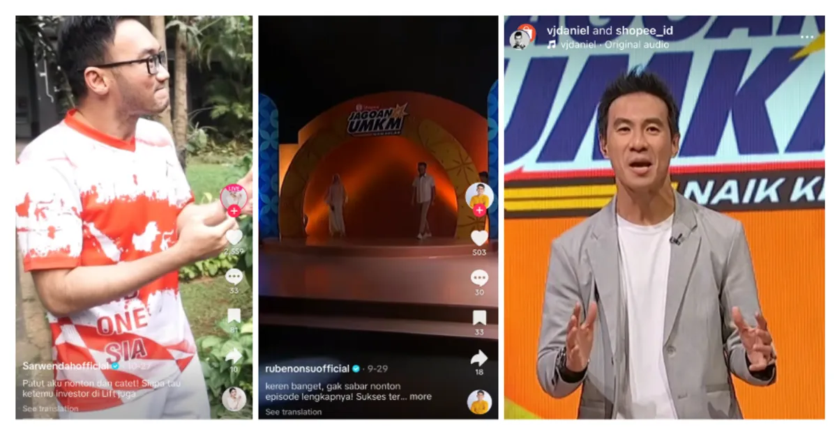 Dukungan para selebritis dan publik figur untuk Shopee Jagoan UMKM