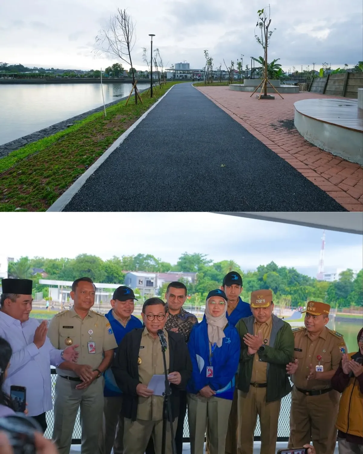 Waduk Cilangkap Giri Kencana di Jakarta Timur. (Sumber: Instagram.com/@dinas_sda)