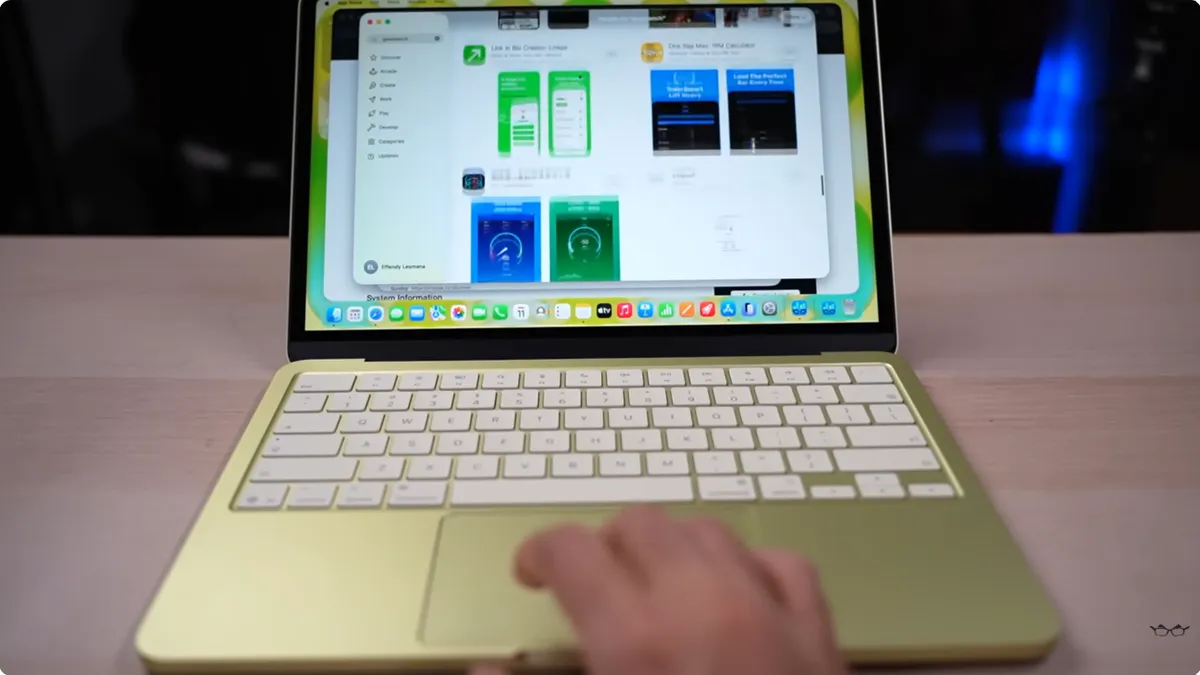 Spesifikasi MacBook Neo. (Sumber: youtube.com/@YoutuberCupu)
