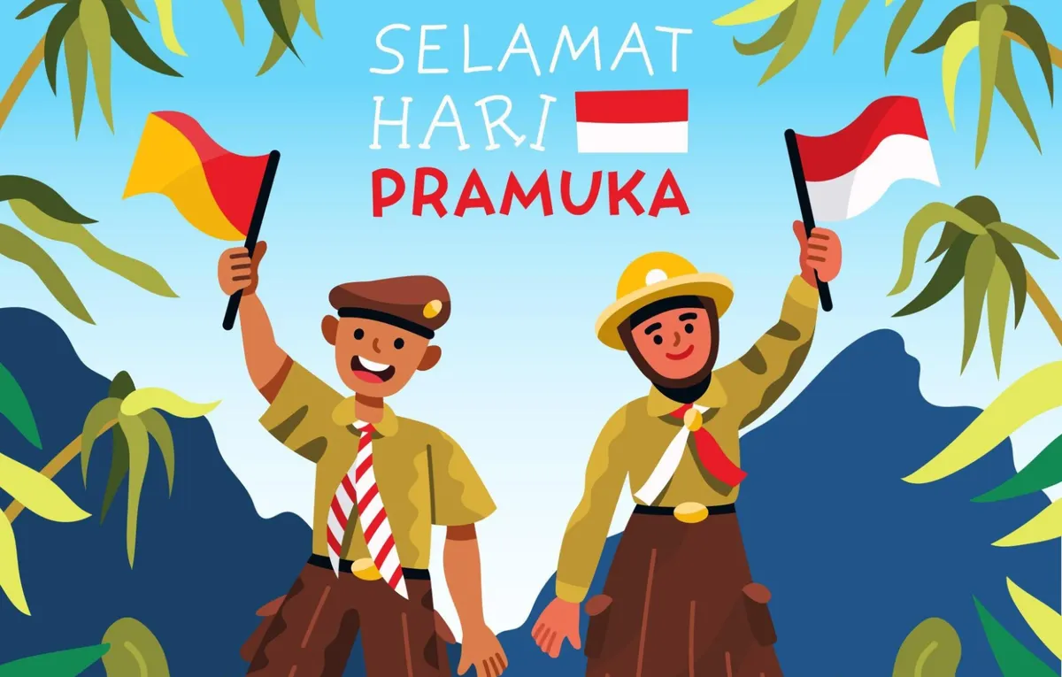 Ilustrasi Hari Pramuka.