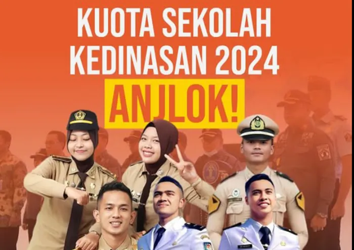 Ilustrasi Perbandingan Jumlah Kuota yang Tersedia di Sekolah Kedinasan Tahun 2023 dengan 2024