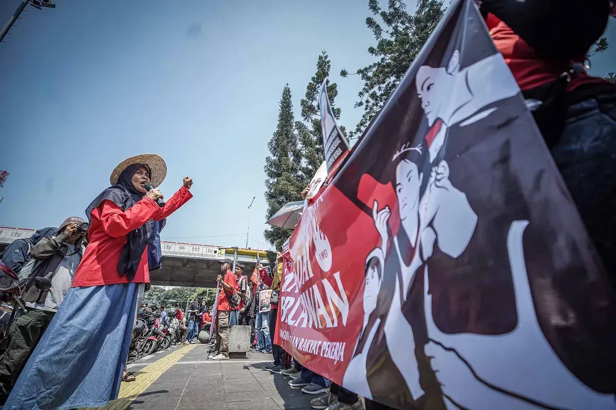 Ilustrasi Demo Jakarta. (Sumber: AYOJAKARTA.COM | Foto: Kavin Faza)