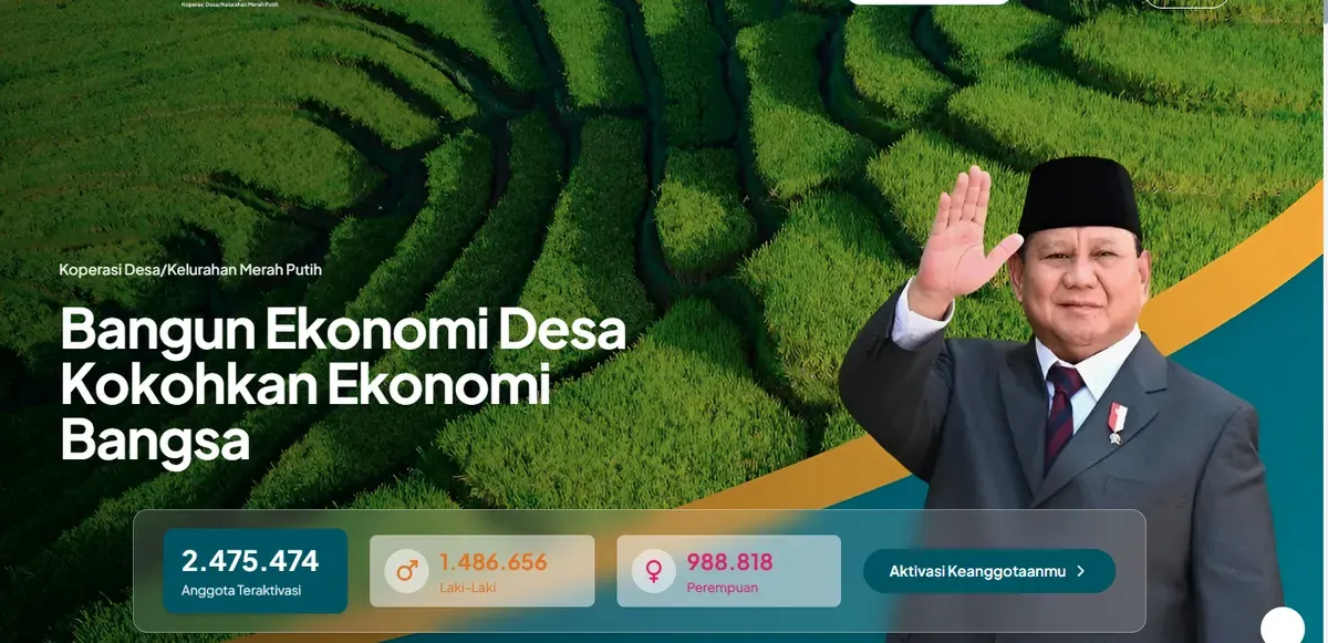 Dua orang peserta calon pengelola Kopdes Merah Putih dan Kampung Nelayan Merah Putih (KNMP) dilaporkan meninggal dunia saat mengikuti Latihan Dasar Militer (Latsarmil) (Sumber: situs Kopdes Merah Putih | Foto: situs Kopdes Merah Putih)