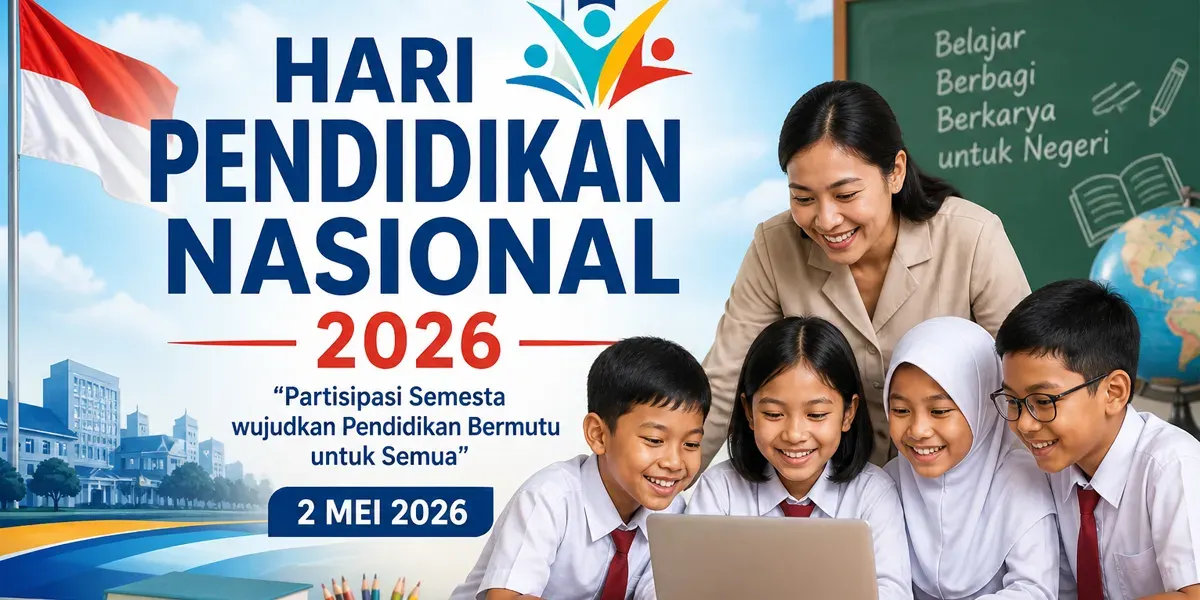 Ilustrasi. Hari Pendidikan Nasional 2026 (Sumber: Generative AI)