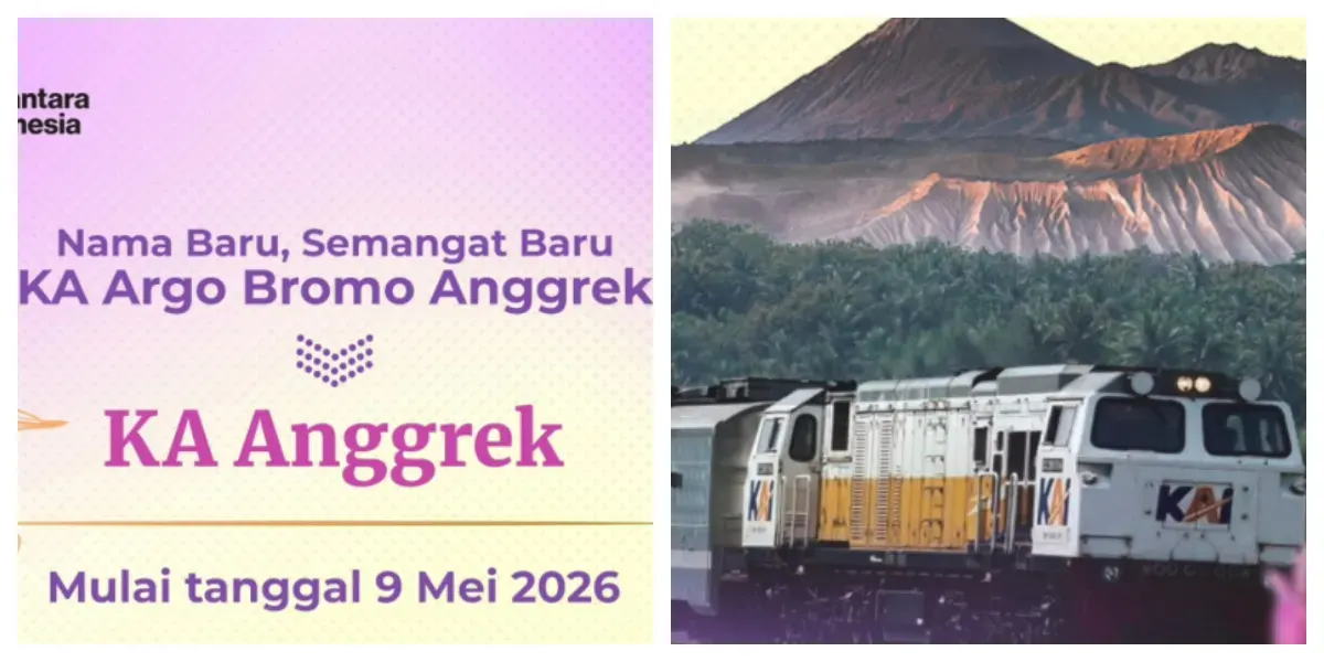 KA Argo Bromo Anggrek Putuskan Ganti Nama jadi KA Anggrek (Sumber: Instagram @kai121_)
