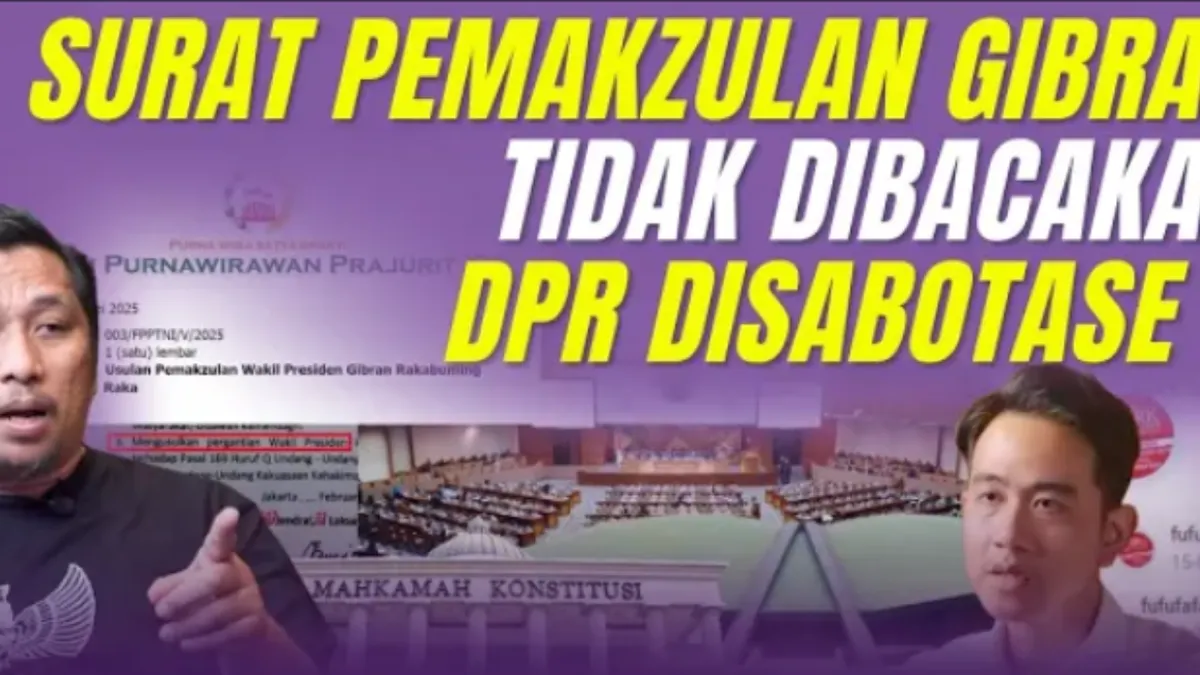Pernyataan terkait adanya peluang pemakzulan terhadap Gibran sebagai Wapres, merupakan pandangan Feri Amsari selaku Pakar Hukum Tata Negara.