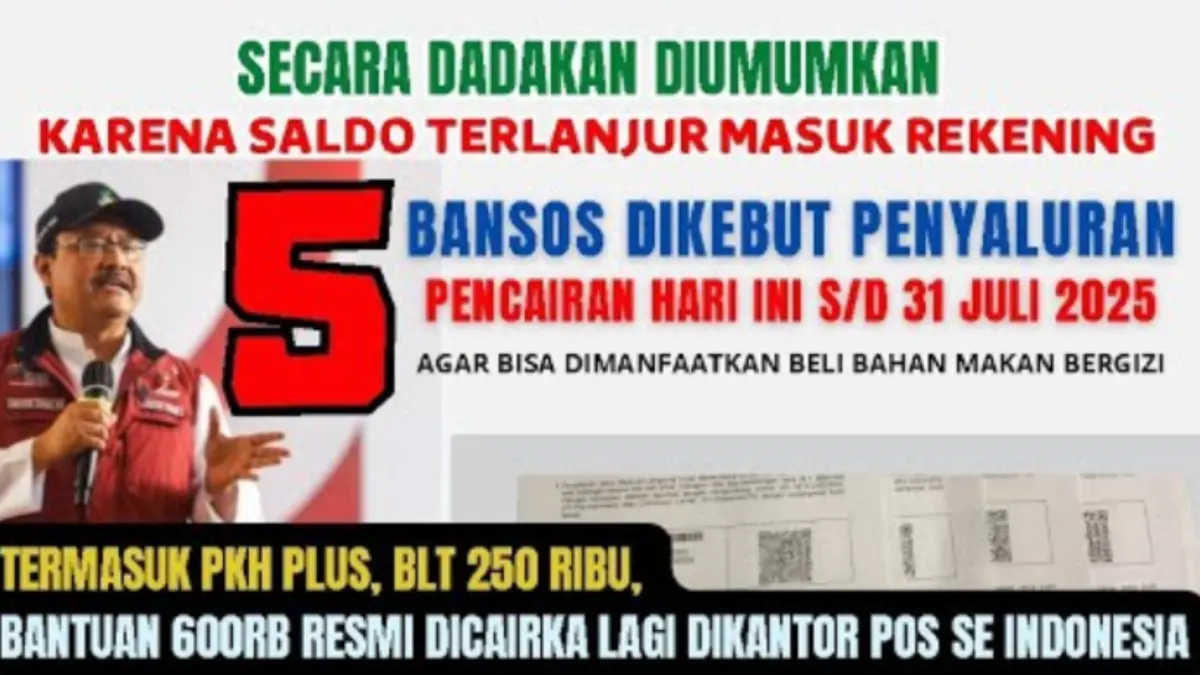 Ilustrasi. 5 bansos siap cair hingga akhir Juli 2025