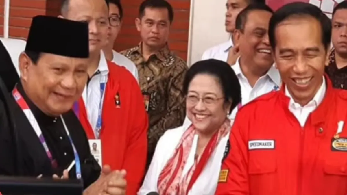 Potret Megawati, Prabowo hingga Jokowi yang terlihat akrab 