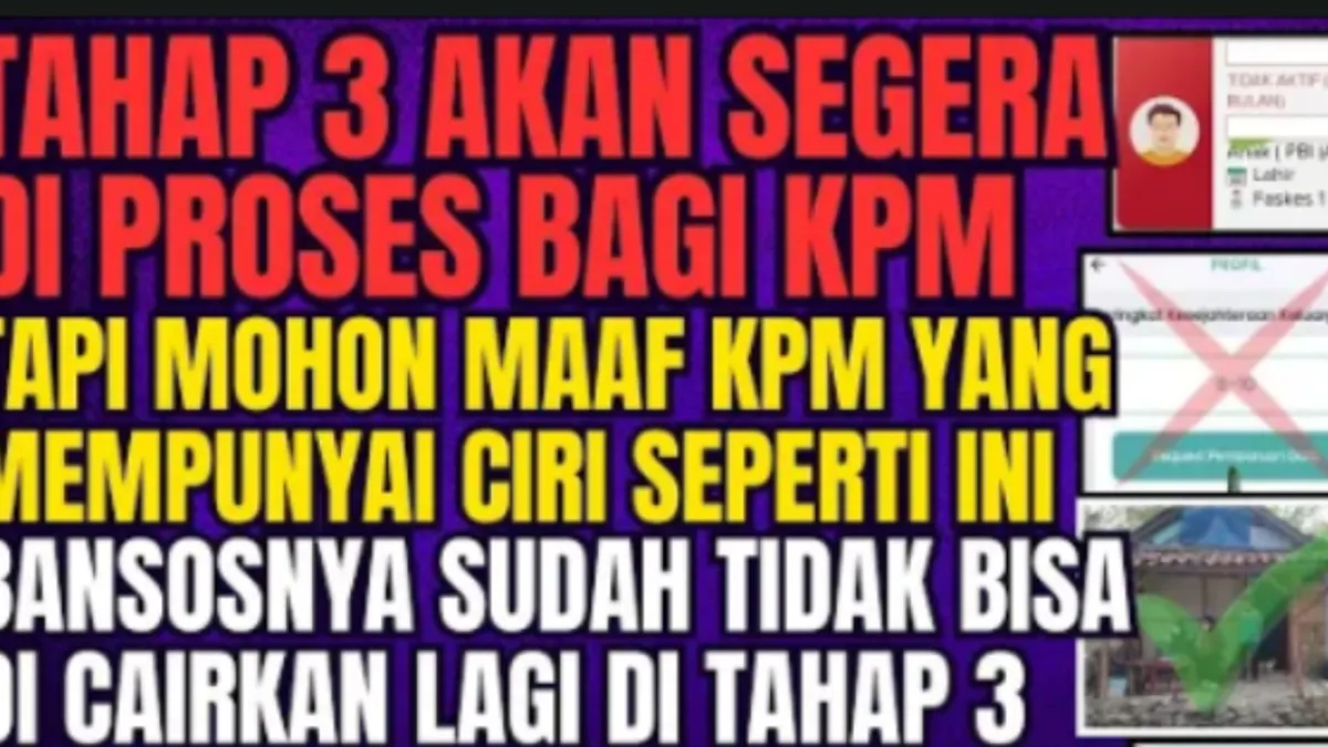 Bulan Juli hingga September 2025 merupakan periode pencairan bansos reguler PKH atau BPNT Tahap Ketiga.