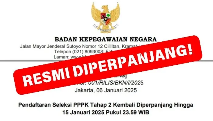 Perpanjangan waktu pendaftaran PPPK Tahap 2 merupakan penyesuaian dari jadwal seleksi yang sebelumnya sudah ditetapkan.