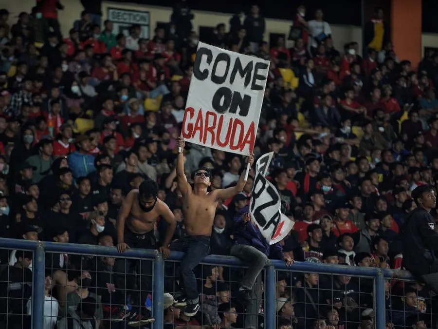 Suporter Timnas Indonesia.