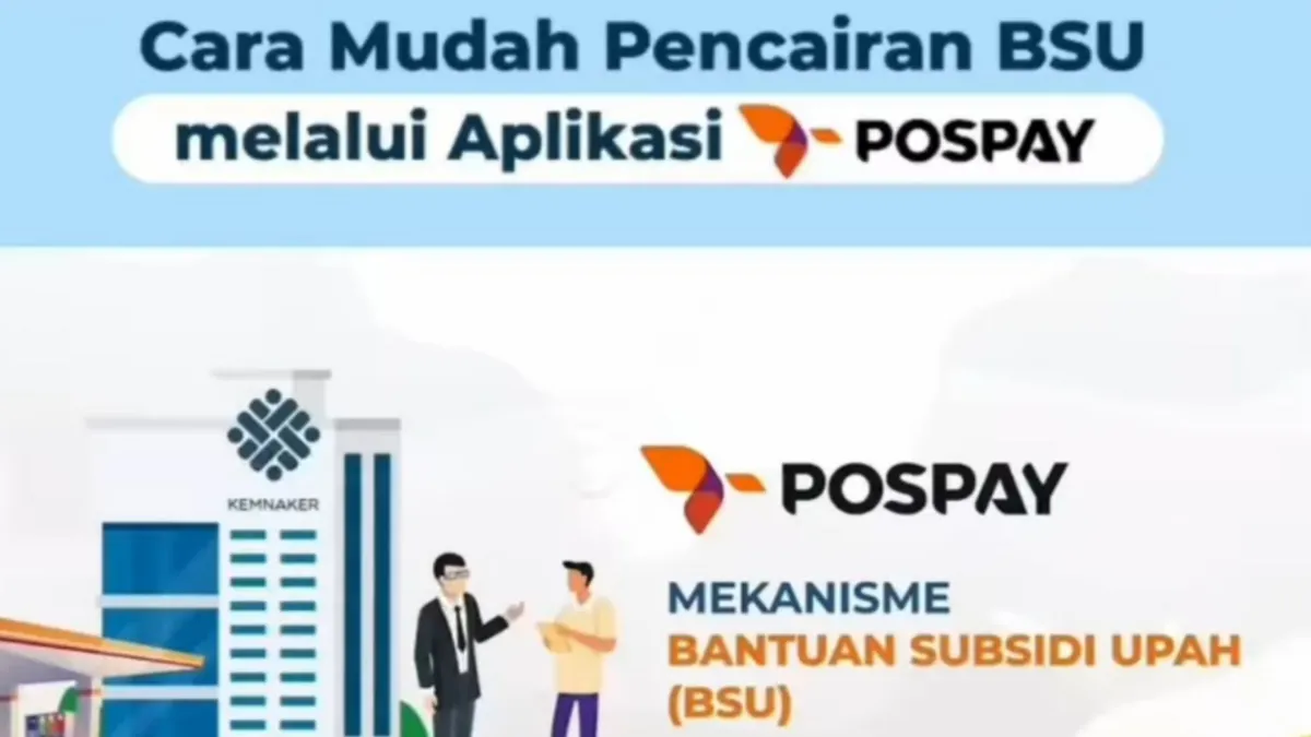 Ilustrasi cek nama penyaluran BSU pakai Pospay.