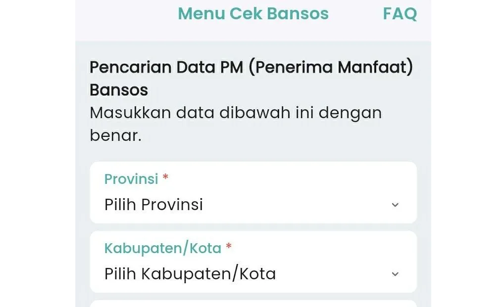 Ilustrasi. Aplikasi Cek Bansos 
