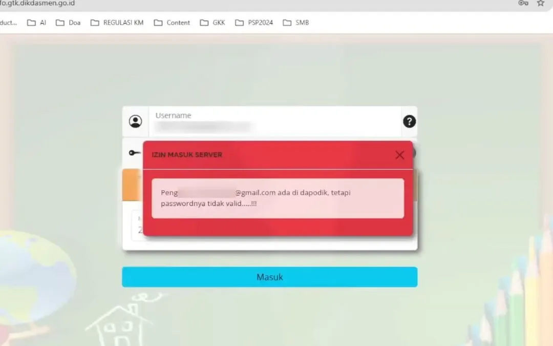 Guru dan tenaga kependidikan sering kali menghadapi kendala tak terduga saat ingin masuk ke sistem Info GTK, salah satunya lupa kata sandi.