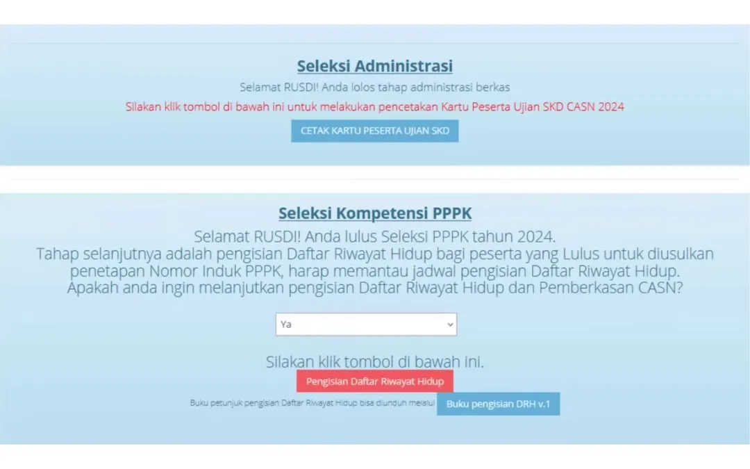 Illustrasi. Simak informasi terkait cara pengisian Daftar Riwayat Hidup (DRH) PPPK 2024 tahap 1 melalui Portal SSCASN.