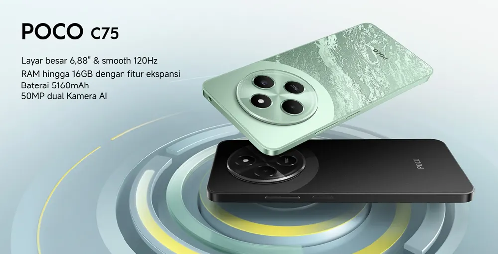 POCO bersiap akan meluncurkan dua model smartphone baru di India pada 17 Desember yaitu POCO M7 Pro dan POCO C75 5G.