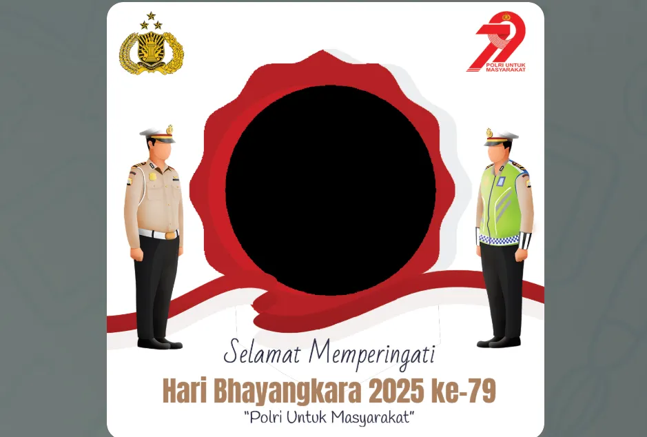 Link twibbon Hari Bhayangkara ke-97 pada 1 Juli 2025.