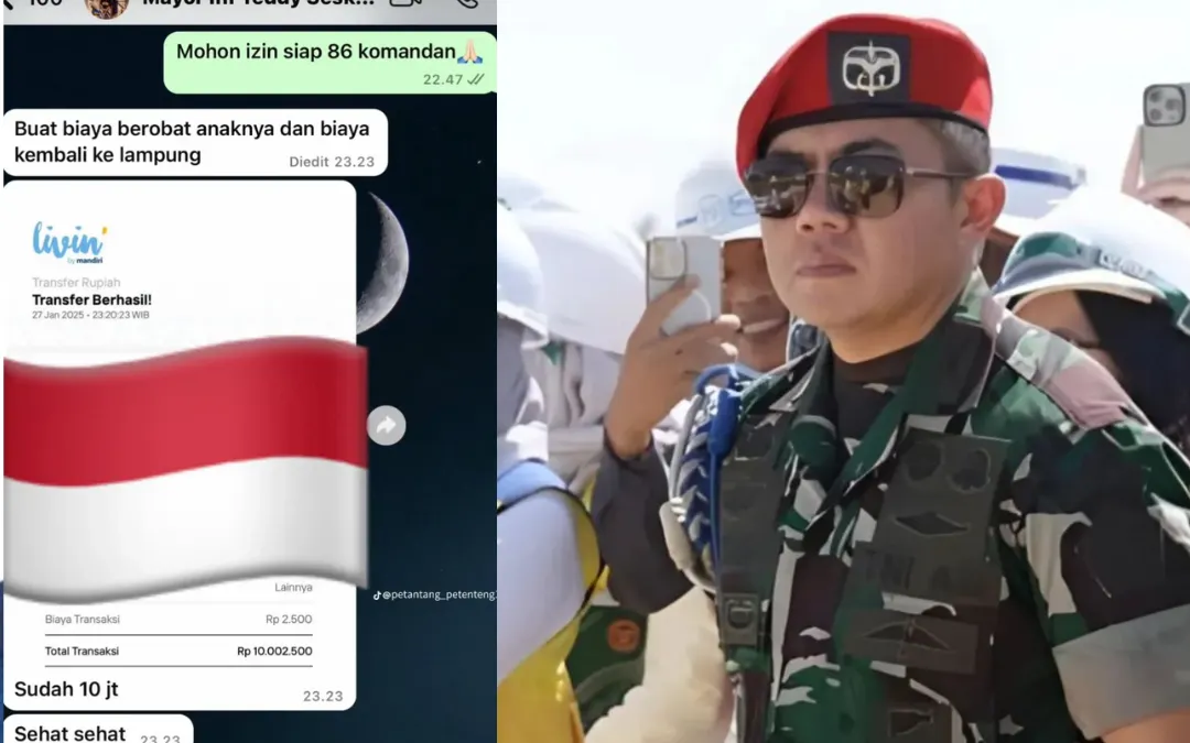 Mayor Teddy pertama viral lantaran selalu tampil menjadi ajudan Presiden Prabowo Subianto saat masa kampanye.
