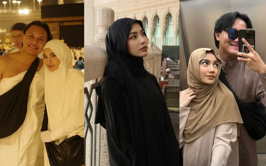 Rizky Febian mengunggah potret cantik Mahalini yang terlihat cantik dengan menggunakan hijab.
