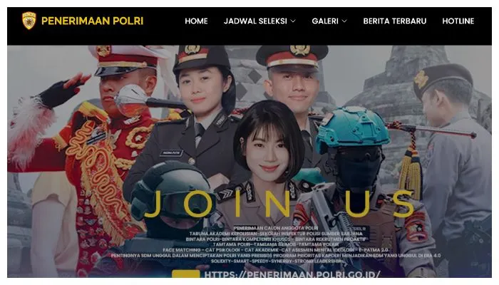 Info pendaftaran penerimaan Polri 2025