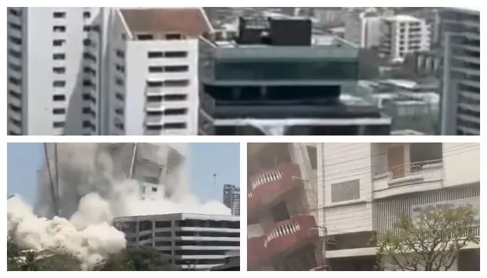 Gempa Hebat 7,7 SR di Myanmar Runtuhkan Gedung-gedung di Thailand
