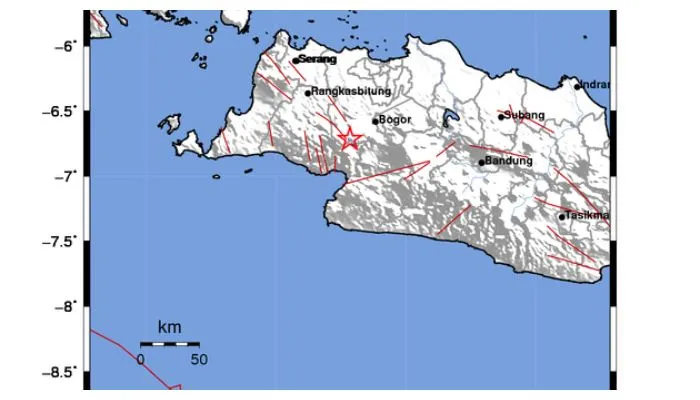 Gempabumi Berkekuatan M2,7 Guncang Wilayah Bogor