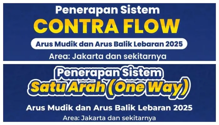 Jadwal Contraflow dan One Way Lebaran 2025 di Wilayah Jakarta dan Sekitarnya