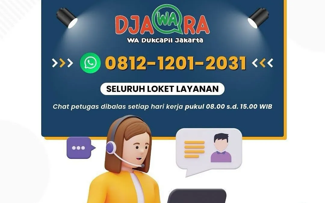 Dinas Kependudukan dan Pencatatan Sipil (Dukcapil) Jakarta baru saja meluncurkan layanan terbaru bernama DJAWARA bisa via WhatsApp