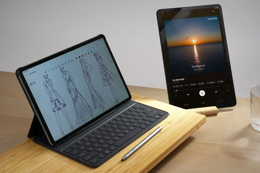 Honor Pad 9 dilengkapi dengan keyboard dan pencil