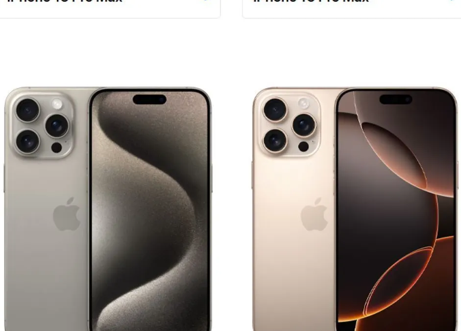 iPhone 15 Pro Max vs iPhone 16 Pro Max