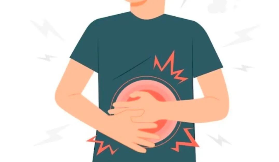 Illustrasi lapar dan haus sedang puasa.