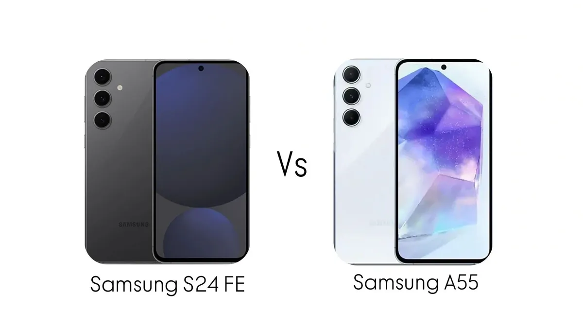 Perbandingan Spesifikasi Samsung A55 dan Samsung S24 FE,