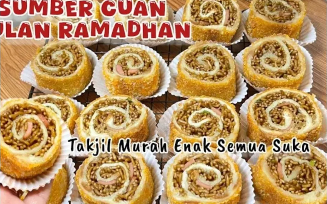 Ide Jualan di Bulan Ramadhan, Takjil Mie Goreng Sosis Gulung