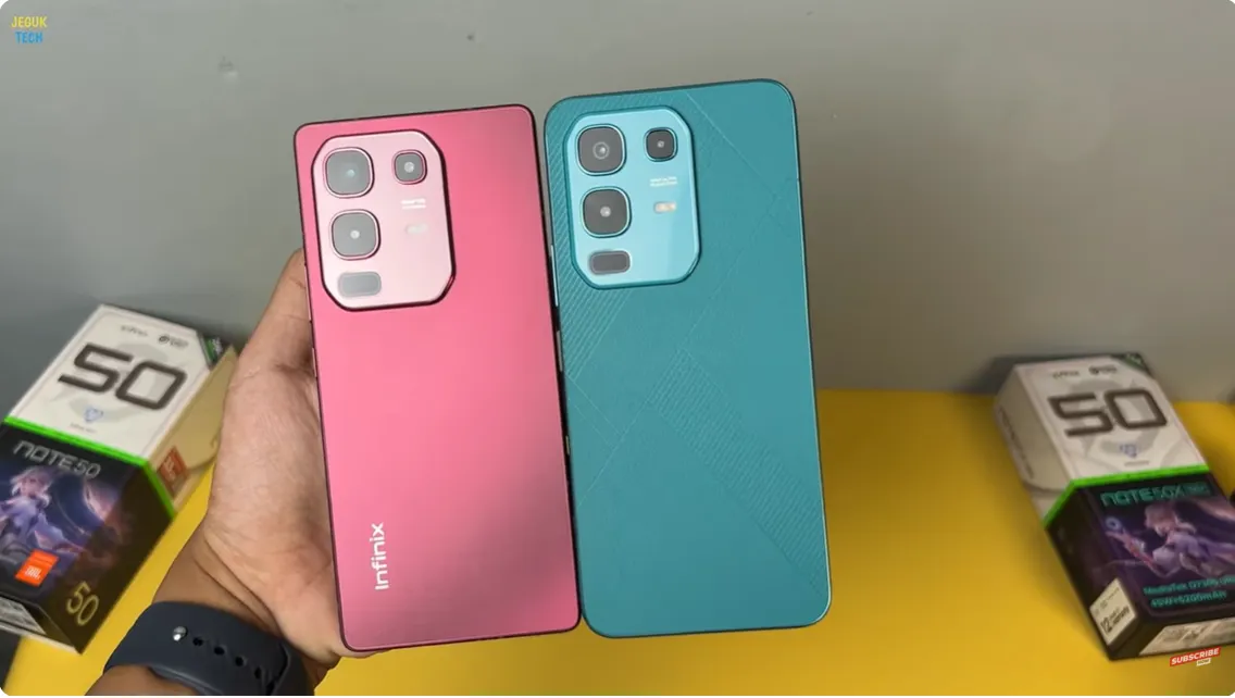 Perbandingan Infinix Note 50 dan Infinix Note 50x 5G Plus.