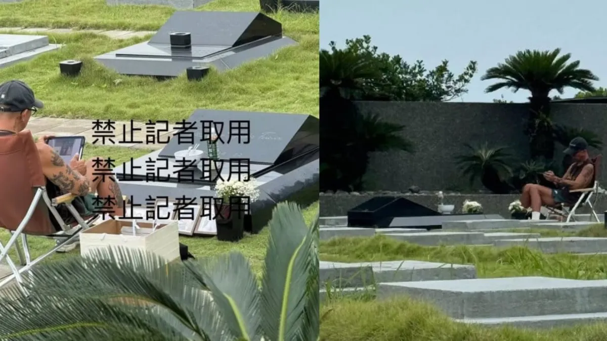 Potret Viral Koo Jun Yup di Depan Makam Barbie Hsu.