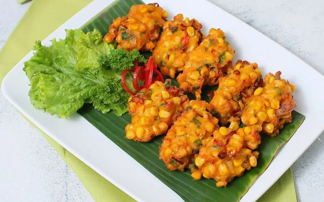 Perkedel jagung.