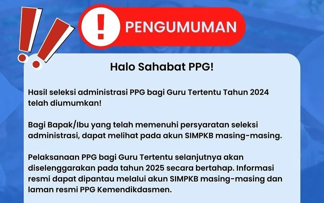 Illustrasi. nasib peserta yang dinyatakan tidak lolos seleksi karena belum memenuhi persyaratan bisa ikut PPG 2025