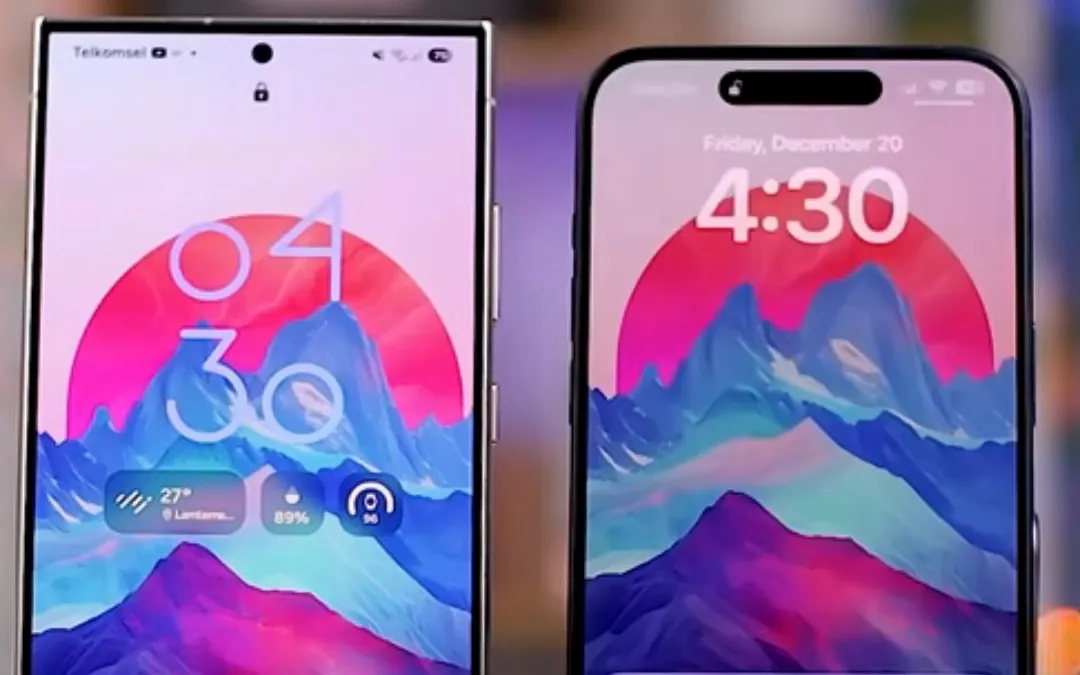 Illustrasi. 10 Perbandingan Animasi dan Fitur One UI 7 vs iOS 18