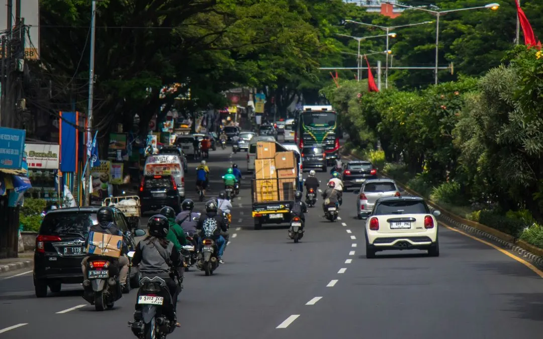 Ilustrasi arus mudik Lebaran 2025.