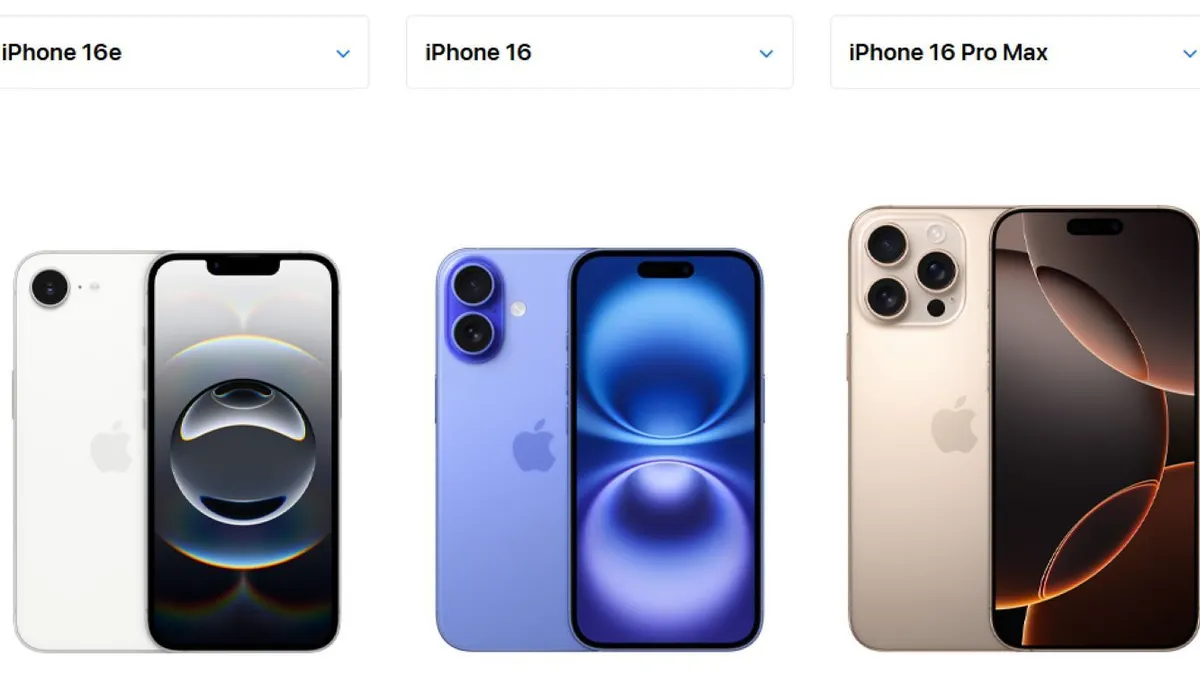 Rincian harga di bawah ini lengkap mulai dengan penyimpanan terendah 128GB Hingga 1TB untuk iPhone series 16.
