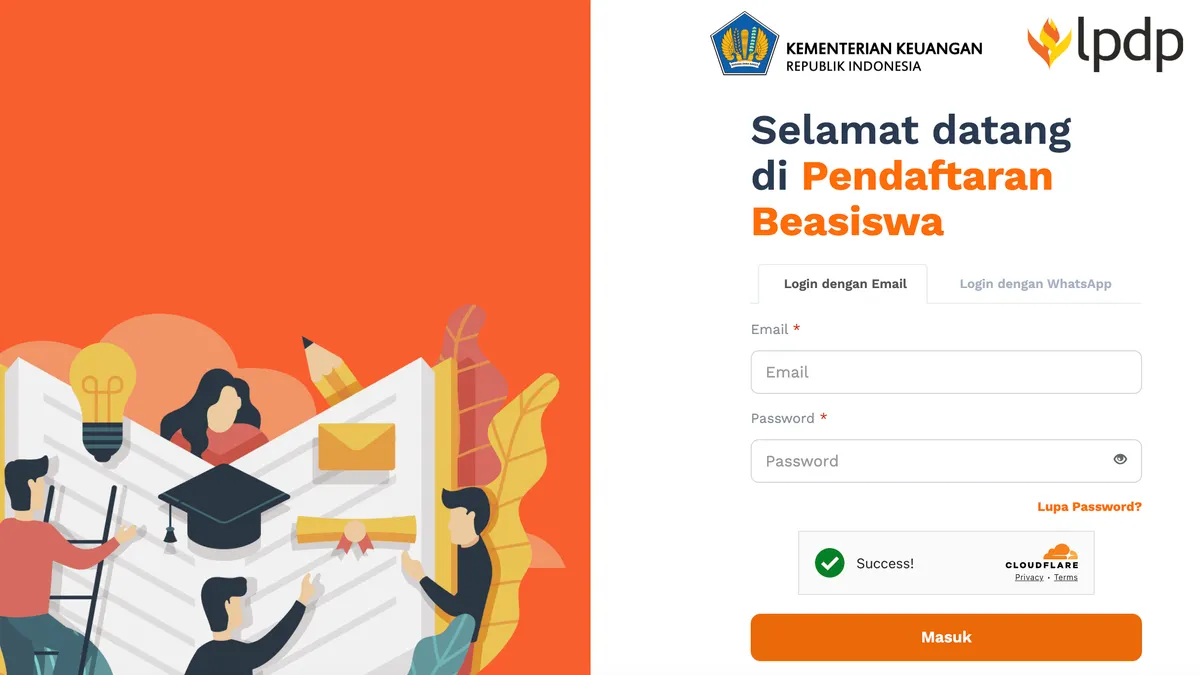 Pendaftaran beasiswa LPDP tahun 2025 resmi dibuka.