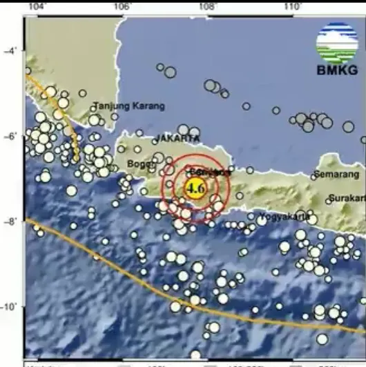 Illustrasi. Info gempa hari ini Sabtu 7 Desember 2024 guncang Garut dengan kekuatan 4.6 M