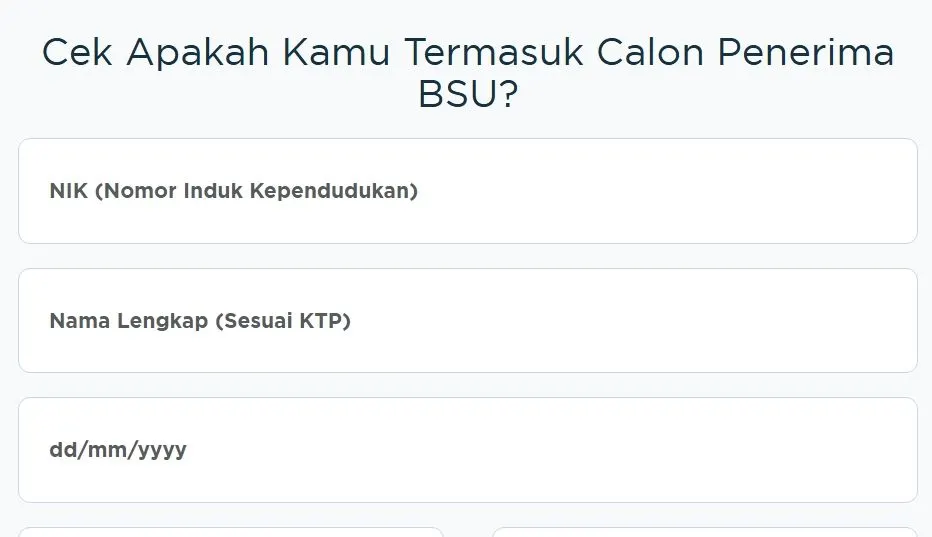 Adapun tata cara cek Bantuan Subsidi Upah (BSU) melalui website BPJS Ketenagakerjaan