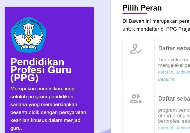 Untuk informasi terkini dan akurat mengenai jadwal pendaftaran PPG Prajabatan 2025