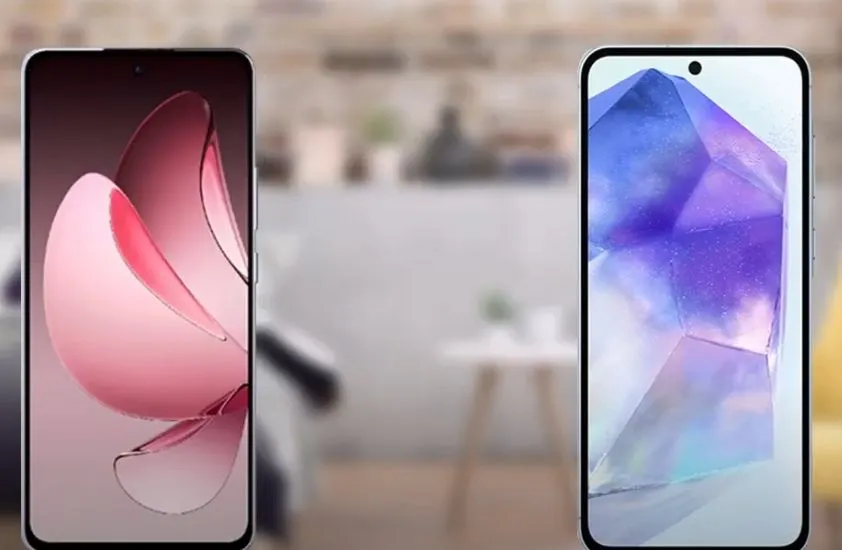 OPPO Reno13 F 5G dan Samsung A55 5G.