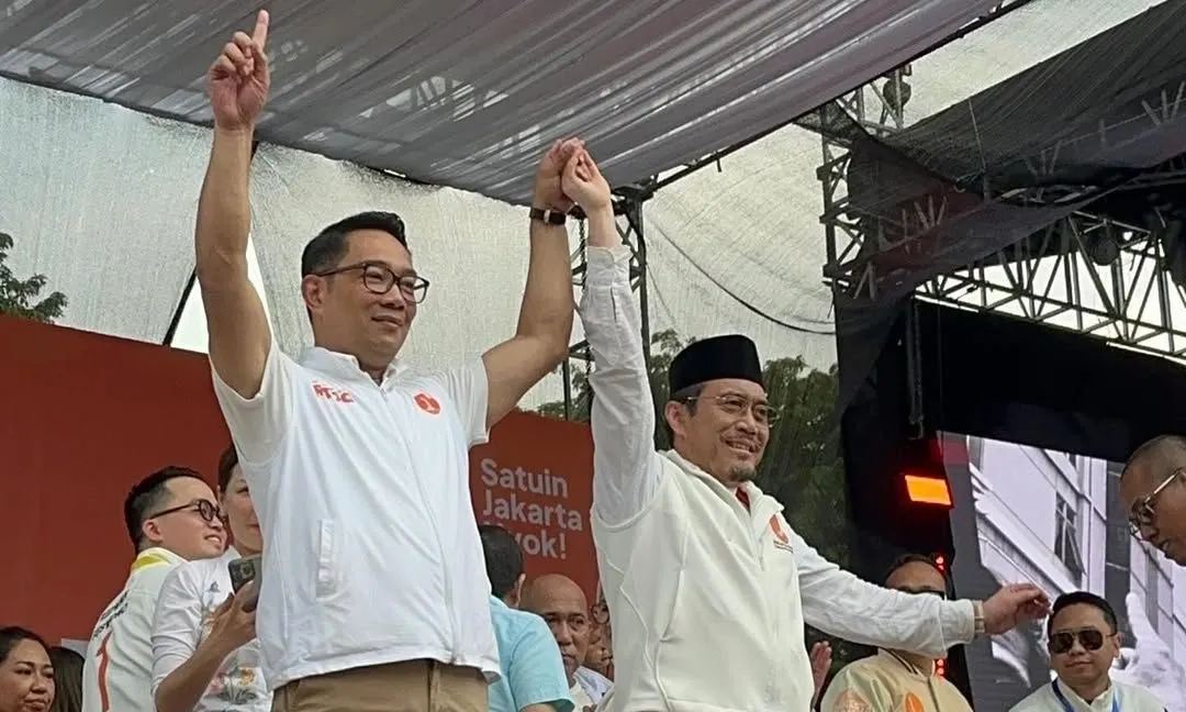 Calon Gubernur DKI Jakarta Ridwan Kamil dan Calon Wakil Gubernur DKI Jakarta Suswono.