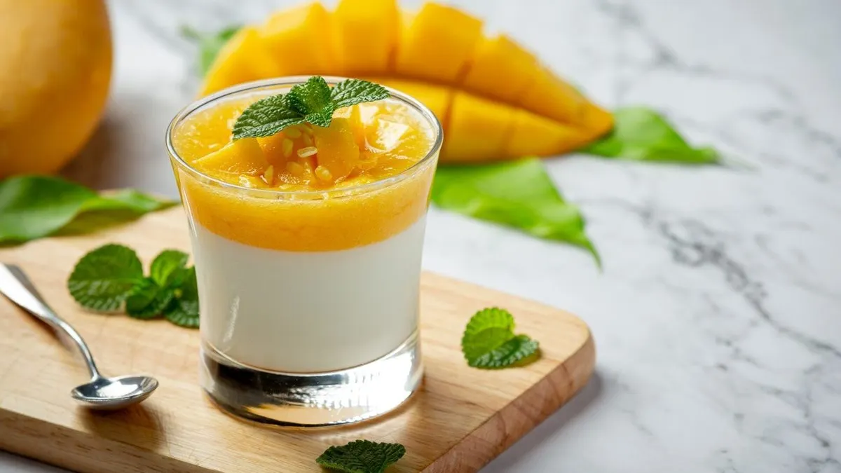 Ilustrasi Sticky Milk Rasa Mangga.