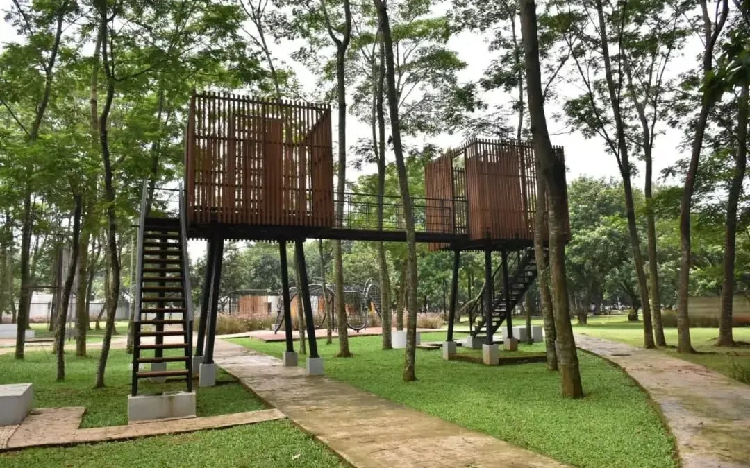Taman Ranggon Wijaya Kusuma di Jakarta Timur.
