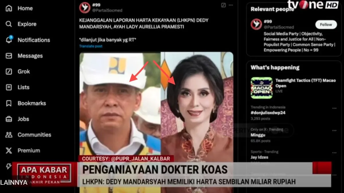 Penganiayaan Dokter Koas di Palembang Berbuntut Panjang, Netizen Kuliti Keluarga Lady