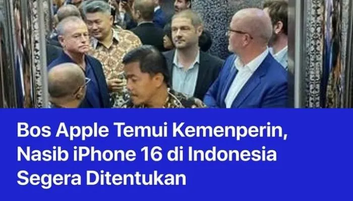 Kunjungan Apple ke Kemenperin adalah respons atas permintaan investasi Apple di Indonesia sekaligus pemenuhan TKDN untuk iPhone 16.